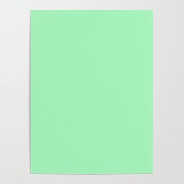 Light Sea Foam Green Poster