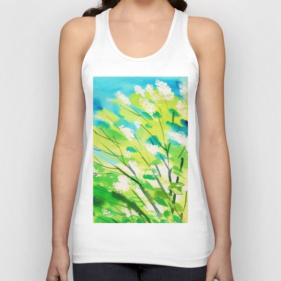 Tree in bloom ❤ Unisex Tank Top
