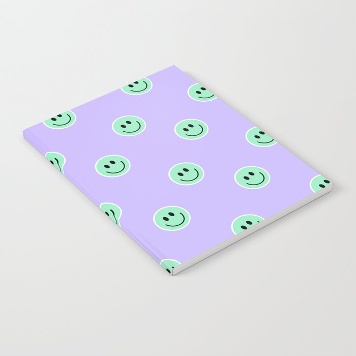 Smiley (Lilac & Mint Green) Notebook