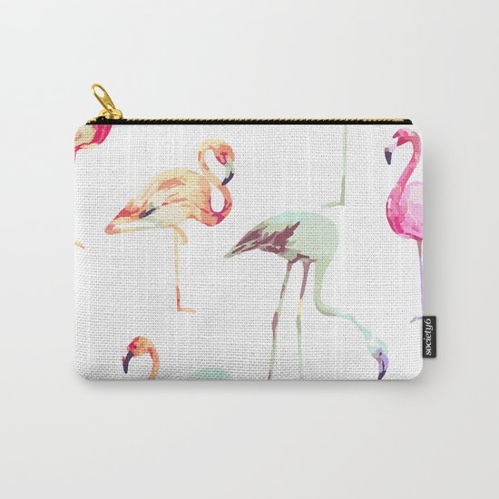 Flamingo Formation #society6 Carry-All Pouch