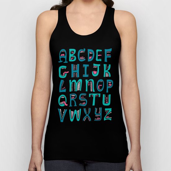 Loud Mouth Alphabet Unisex Tank Top