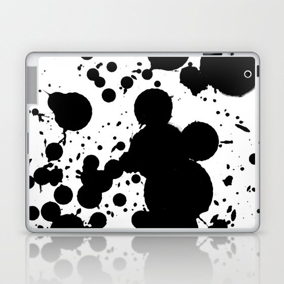 Ink droplets on paper background.  Laptop & iPad Skin