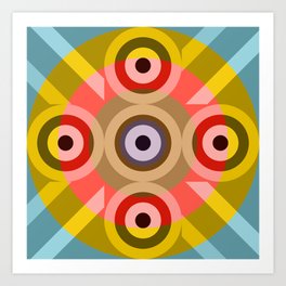 Poeninus The Second  - Colorful Abstract Art Art Print