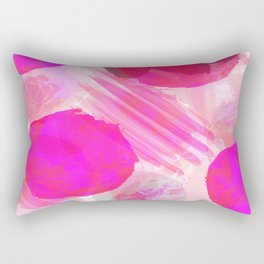 Pink Abstract Pattern Rectangular Pillow