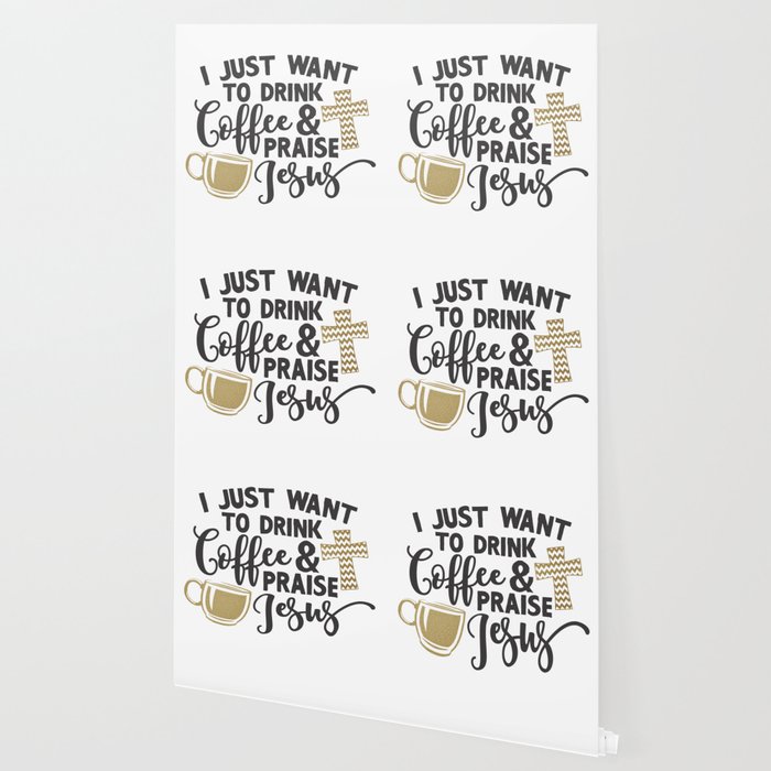 Inspirational Christian Bible Verse Print Coffee And Jesus