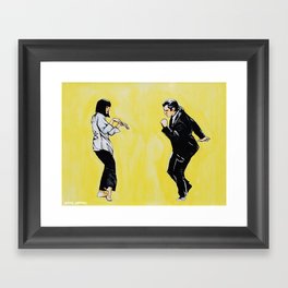 Pulp Fiction 'so dance good' Framed Art Print