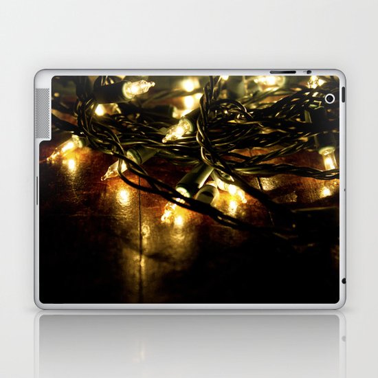 white lights - christmas Laptop & iPad Skin