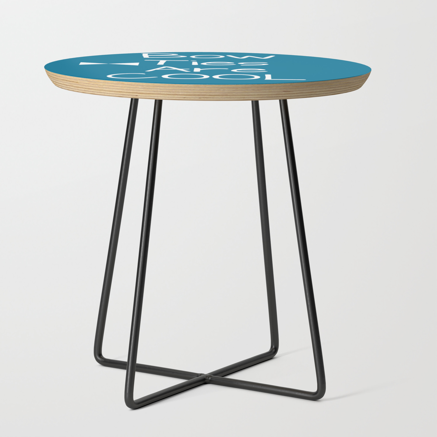 Doctor Who Bow Ties Are Cool Teal Side Table By Vintageby2sweet Society6