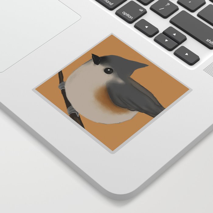 Tufted Titmouse Graphic Sticker