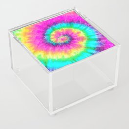 Colorful Tie Dye Spiral Acrylic Box