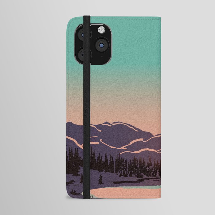 Mountain Bear - Sunset iPhone Wallet Case