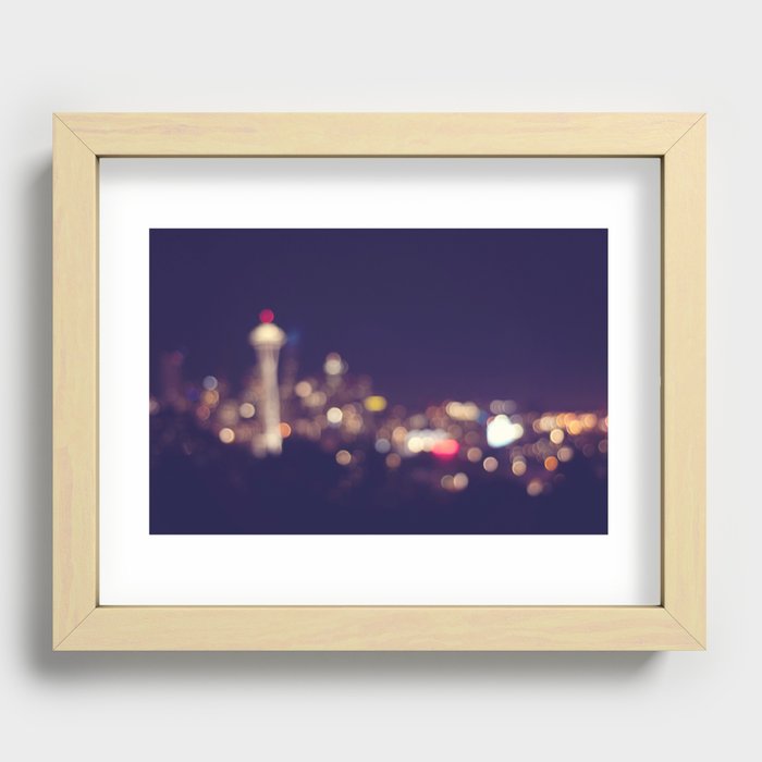 Seattle Recessed Framed Print