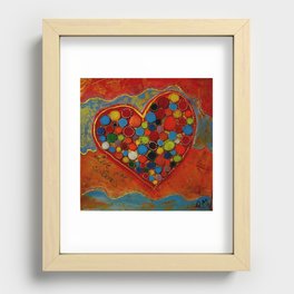 love for colors  Recessed Framed Print