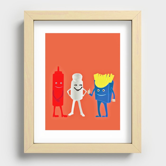 We compliment each other Recessed Framed Print