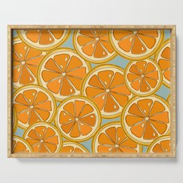 Fresh Summer Orange Slices Serving Tray