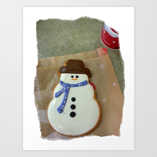 Snowman Art Print