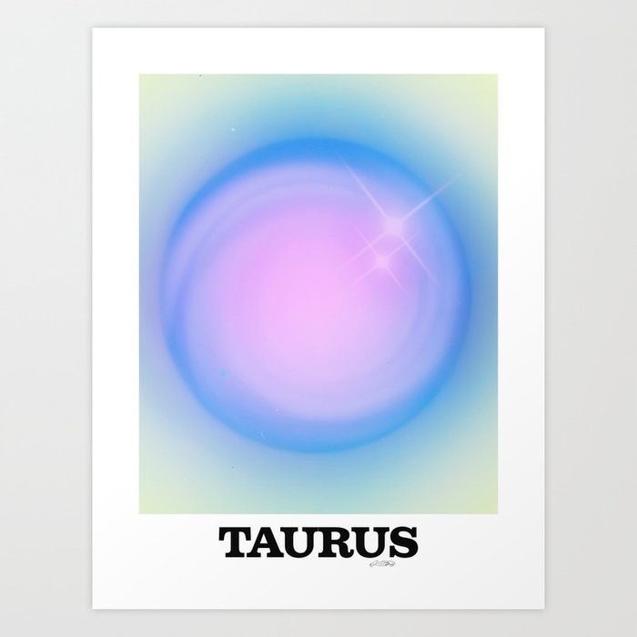 taurus aura Art Print