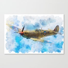 Supermarine Spitfire in flight Canvas Print