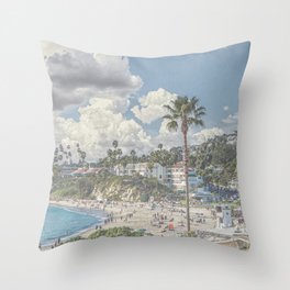 Laguna Beach Texture image Throw Pillow