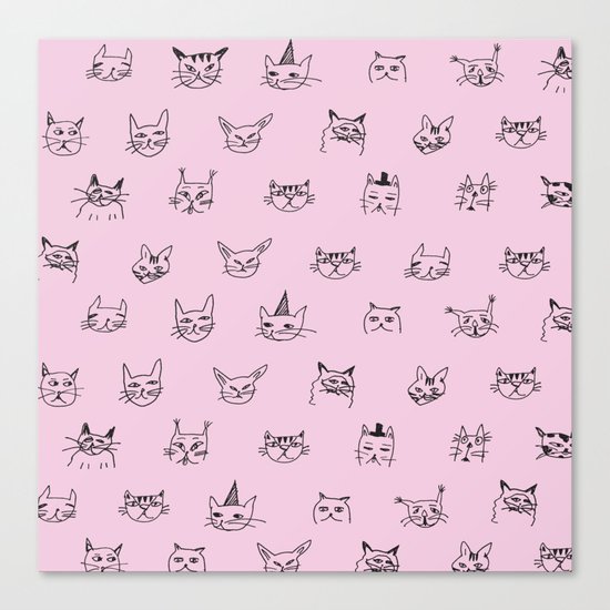 Crazy Cats! Canvas Print