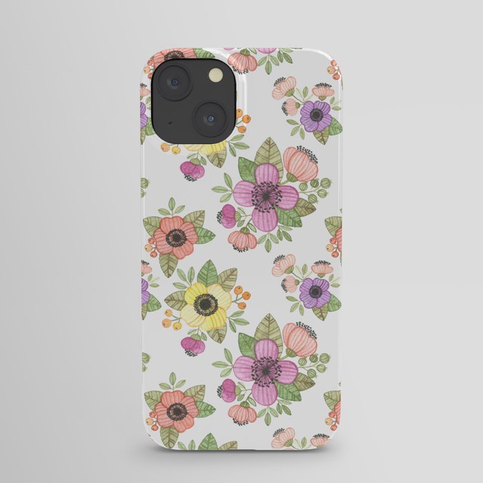 Yellow Bunch Watercolor iPhone Case