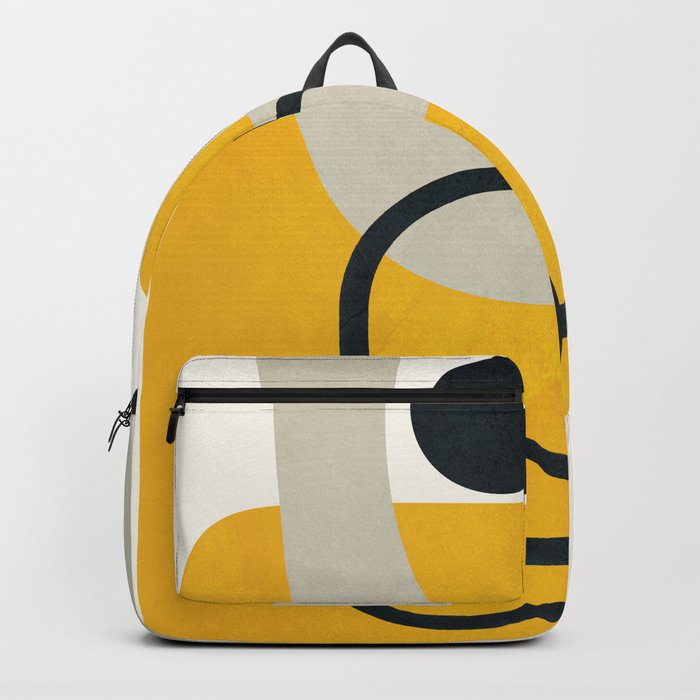 Abstract Yellow Line I Backpack