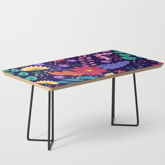 Organic flat abstract floral pattern Coffee Table