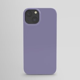 Courageous Mid Tone Purple Blue Solid Color Pairs To Sherwin Williams Brave Purple SW 6823 iPhone Case