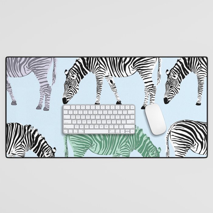 Zebra Parade Desk Mat