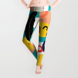 Abstract  Shapes Pattern Leggings