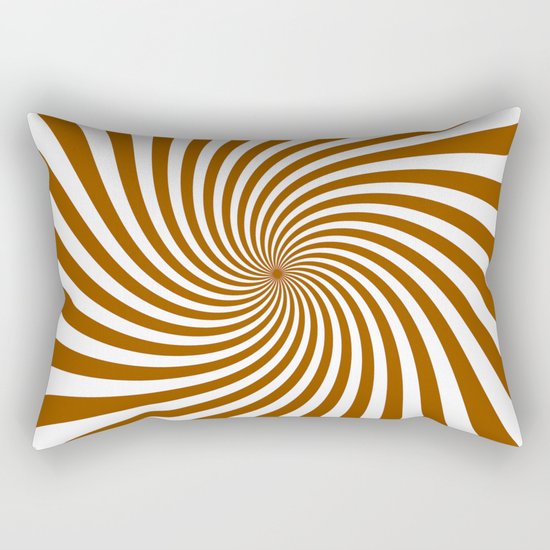 Swirl (Brown/White) Rectangular Pillow