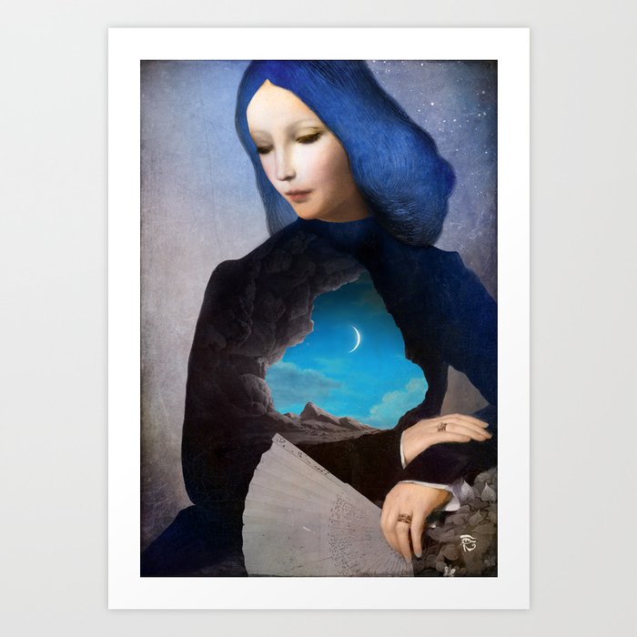 Discover the motif LADY MIDNIGHT by Christian Schloe as a print at TOPPOSTER