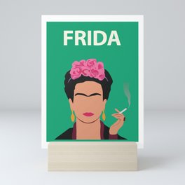 Frida Kahlo Poster Feminist Artwork Minimalist Mini Art Print