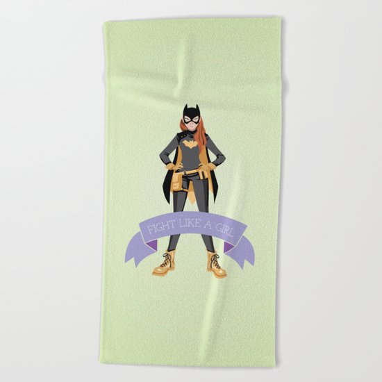 Fight Like a Girl: Batgirl Beach Towel