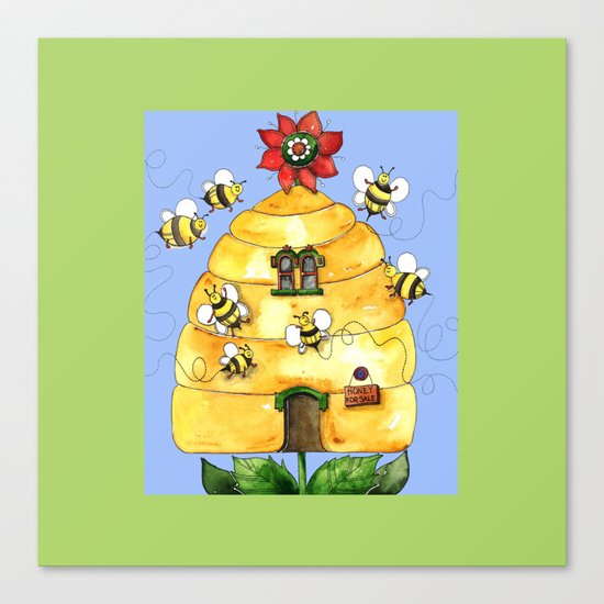 Busy Bees Canvas Print