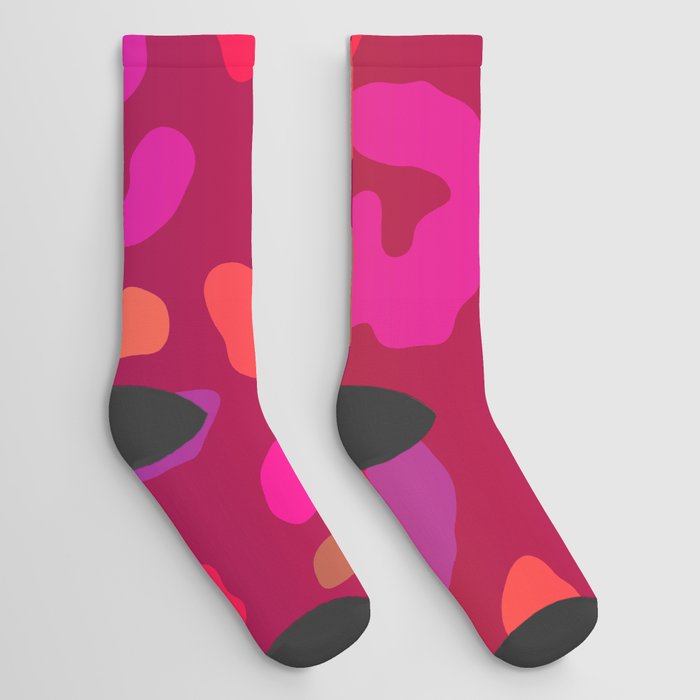 Leopard Print Summer Ombre Socks