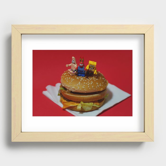 Late night snack Recessed Framed Print