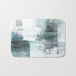 Atmospheric Contemporary Abstract Landscape Painting Bath Mat