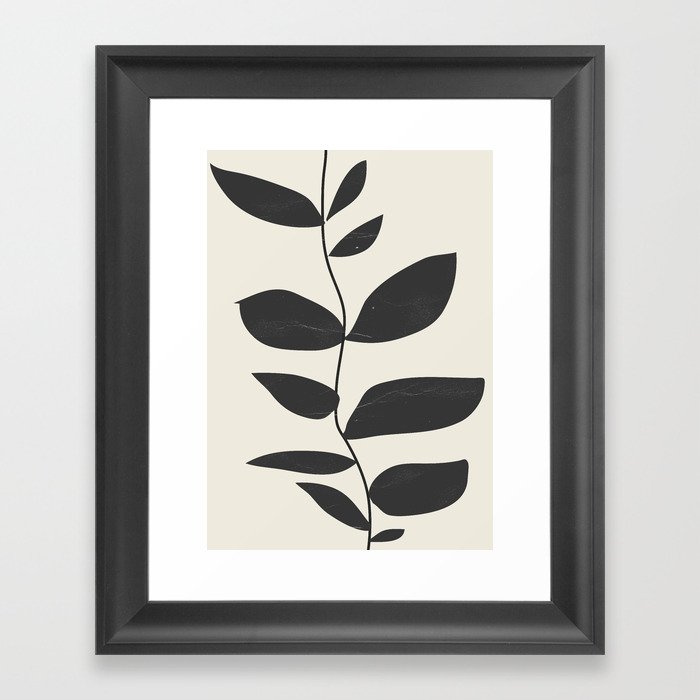 minimal plant Framed Art Print