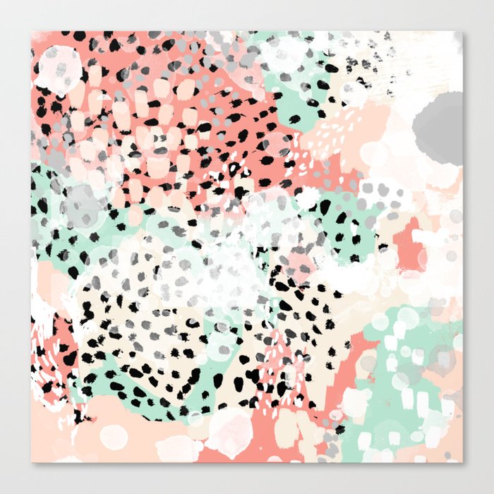 Phoebe Abstract Painting Minimal Gender Neutral Trendy Nursery