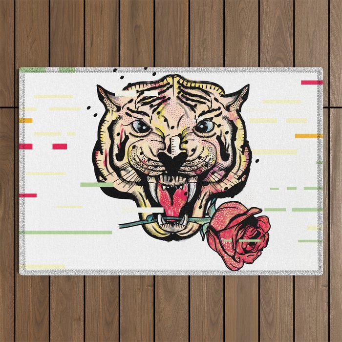 Tiger Rose Outdoor Rug