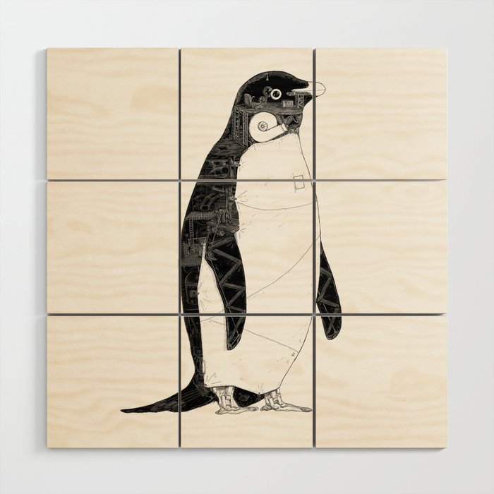 Penguin works Wood Wall Art