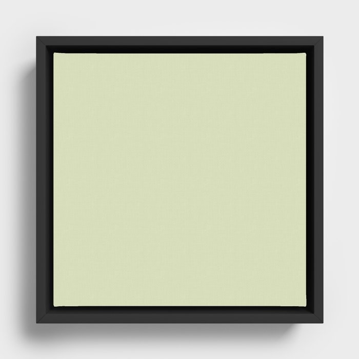 Endless Silk Green Framed Canvas