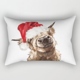 Christmas Highland Cow Rectangular Pillow