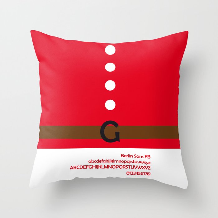 SANTA CLAUS - FontLove - CHRISTMAS EDITION Throw Pillow
