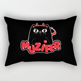Muzifer Cat Kitten Devil Lucifer Rectangular Pillow