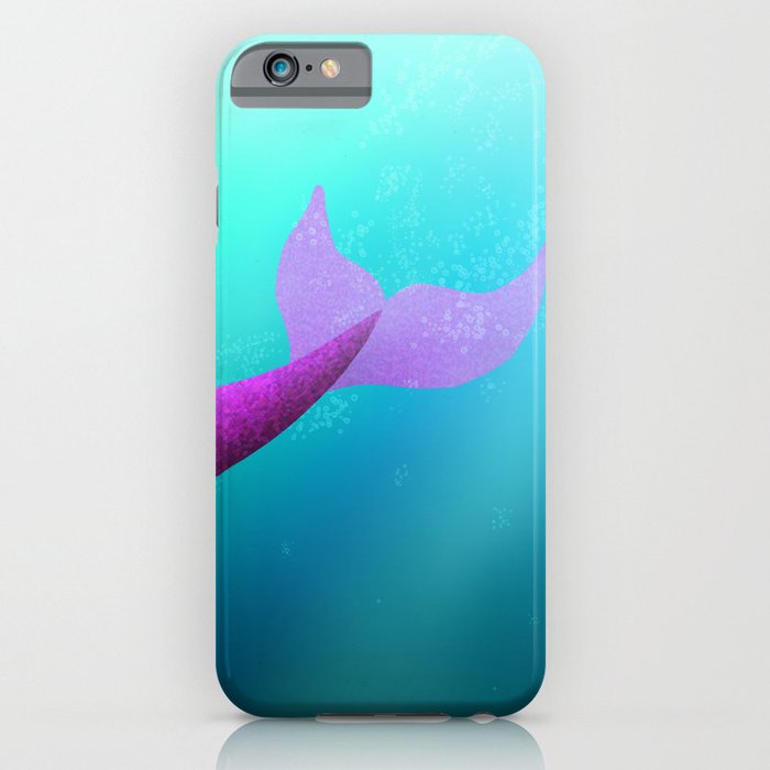 Underwater Swimming Mermaid Fins Pink iPhone Case