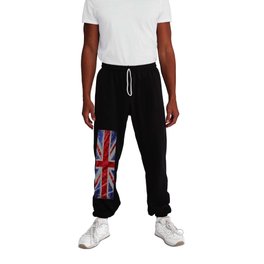 Glitter Union Jack Flag UK Sweatpants