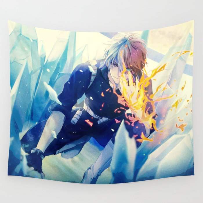 My Hero Academia Shoto Todoroki Shoto Wall Tapestry by Curtis K