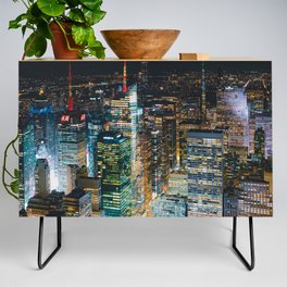 Colorful New York City Skyline | Photography in NYC Credenza